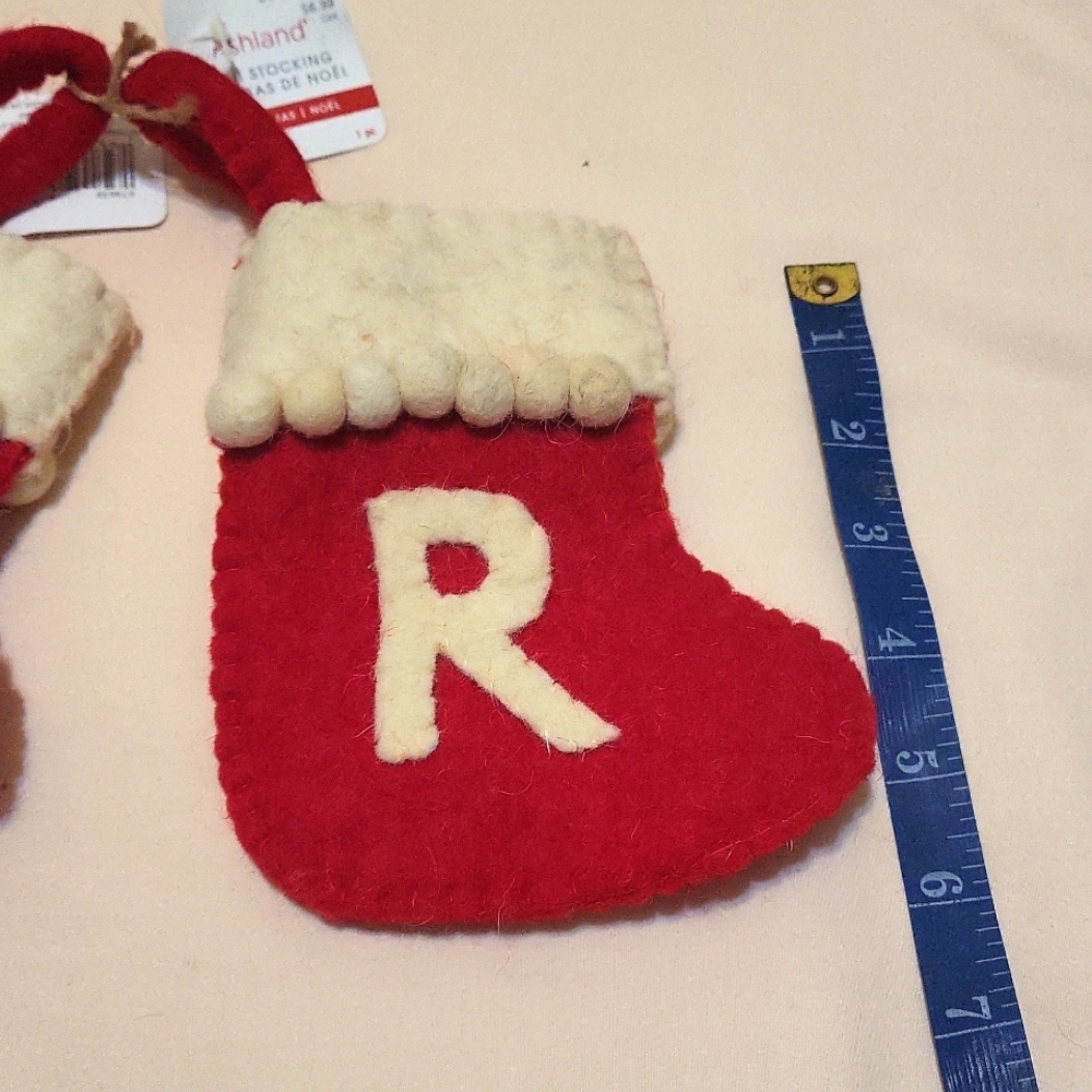 2 'R' Mini Stockings - Picture 2 of 3